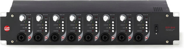 SM-PRO EP-84 8 CHANNEL MICROPHONE PREAMP
