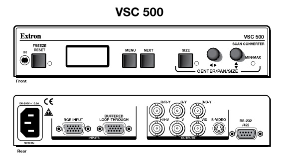 EXTRON VSC 500 High Resolution Computer-to-Video Scan Converter