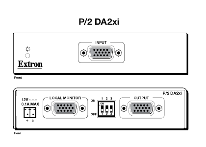 EXTRON P/2DA2xi Two Output VGA Distribution Amplifiers