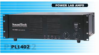 SOUNDTECH PL-1402 POWER AMPLIFIER 2 x 620 WATTS