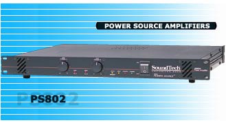 SOUNDTECH PS-802 POWER AMPLIFIER 2 x 390 WATTS 