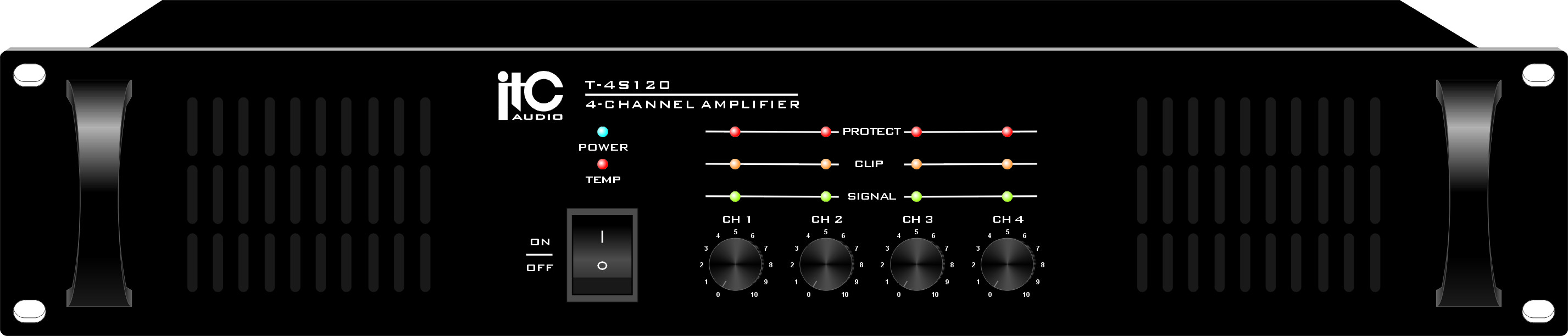 ITC T-4S60B T-4S120B T-4S240B 4-Channel Power Amplifier
